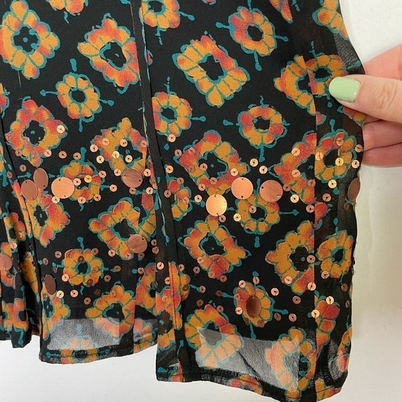 JONES New York printed silk embellished skirt - Picture 3 of 8